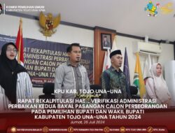 KPU Touna Gelar Rapat Rekaptulasi Hasil Verifikasi Administrasi Pasangan Calon Perseorangan
