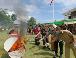 Kejari Touna Lakukan Pemusnahan Barang Bakti Dari 36 Perkara