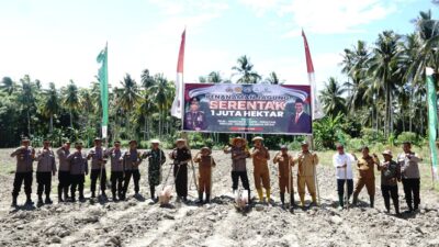 Pemda Beri Dukungan Penuh Penanaman Jagung 1 Juta Hektar Oleh Polres Touna