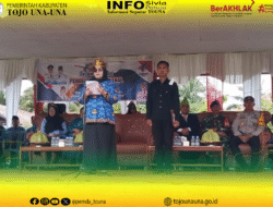 Wabup Touna Pimpin Upacara Peringatan Hardiknas di Kecamatan Tojo