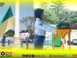 Gladi Bersih HUT ke-80 RI di Touna Berlangsung Khidmat